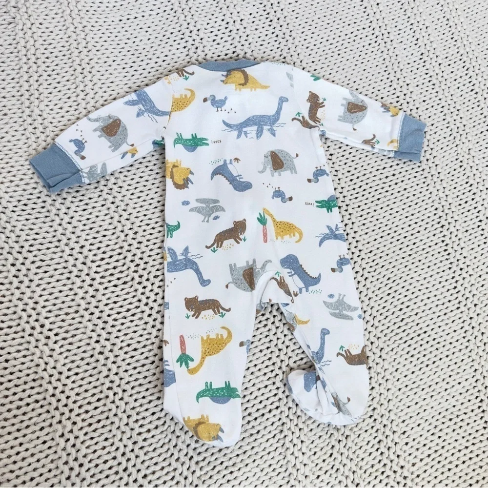 Carters Animal Print Cozy Footies One Piece with Soft Fabric 3 Months